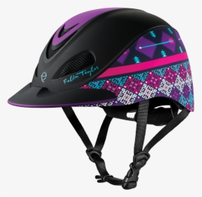 Troxel Fallon Taylor Purple Geo Helmet - Fallon Taylor Helmets Purple, HD Png Download, Transparent PNG