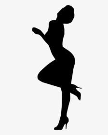 Silhouette Of A Curvy Woman, HD Png Download, Transparent PNG
