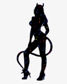 Transparent Sexy Woman Silhouette Png - Sexy Devil Girl Silhouette, Png Download, Transparent PNG