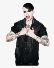 Marilyn Manson Showing Tattoo - Marilyn Manson Transparent, HD Png Download, Transparent PNG
