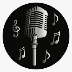 Mic And Music Logo, HD Png Download, Transparent PNG