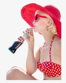 Drinking Coca Cola Png, Transparent Png, Transparent PNG
