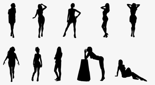 Silhouettes, Silhouette Woman, Woman Silhouette - Woman Silhouette, HD Png Download, Transparent PNG