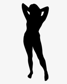 Transparent Black Woman Silhouette Png - Silhouettes Woman Public Domain, Png Download, Transparent PNG