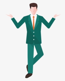 Clip Art Business Man Walking - Flat Transparent Background Man Icon Png, Png Download, Transparent PNG