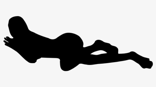 Woman Silhouette 55 Clipart, Vector Clip Art Online, - Human Silhouette Sleeping, HD Png Download, Transparent PNG