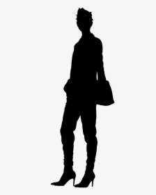 Woman Stand Fashion Lady Free Picture - Woman Silhouette Stand, HD Png Download, Transparent PNG