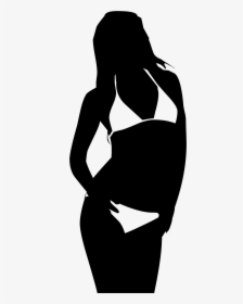Girl In Bikini Silhouette, HD Png Download, Transparent PNG