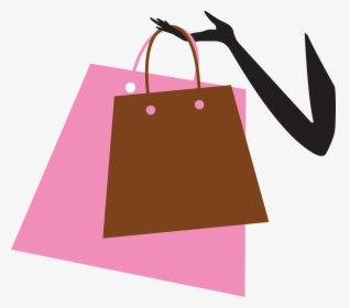 Shopping, Bags, Shopping Bag, Shopaholic, Lady, Happy - Transparent Background Pink Shopping Bag Png, Png Download, Transparent PNG