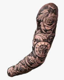 #tattoo #tattoosleeve #freetoedit - Half Sleeve Tattoos For Men, HD Png Download, Transparent PNG