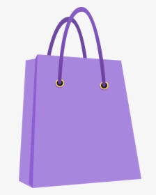Purple,shopping Bag,luggage Bags - Clip Art Shopping Bag, HD Png Download, Transparent PNG