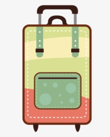 Red Travel Bag PNG Clip Art Image​