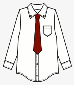 Red Bow Transparent Png Clip Art - Shirt And Tie Clipart, Png Download, Transparent PNG