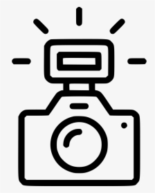 Transparent Flash Clipart - Camera With Flash Icon, HD Png Download, Transparent PNG