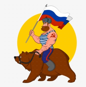 Russian Riding A Bear, HD Png Download, Transparent PNG