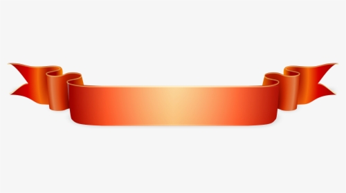 Header Red Ribbon - Ribbon Orange, HD Png Download, Transparent PNG