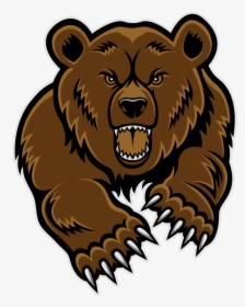 Angry Bear Png Clipart - Grizzly Bear Clipart, Transparent Png, Transparent PNG