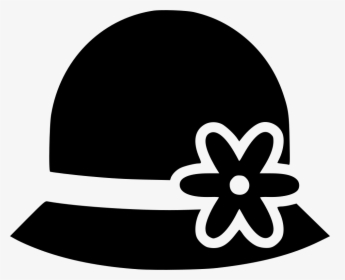 Woman Flower Hat Png - Black Hat Woman Png, Transparent Png, Transparent PNG