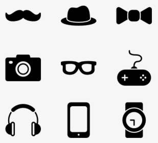 Eyewear,glasses,line Art,black And White,icon - Imagenes Hipster Png, Transparent Png, Transparent PNG