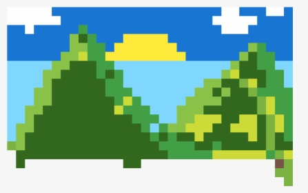 Harry Potter Pixel Art Broomstick - Pixel Art Paisaje Minecraft, HD Png Download, Transparent PNG
