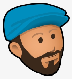 Face Full Beard Man - Clipart Guy With Beard, HD Png Download, Transparent PNG