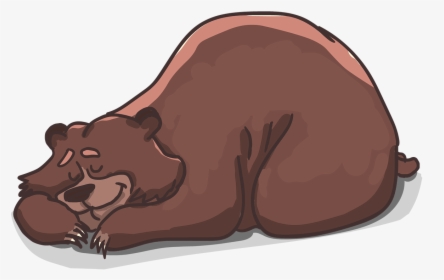 Brown Bear Sleeping Clipart, HD Png Download, Transparent PNG