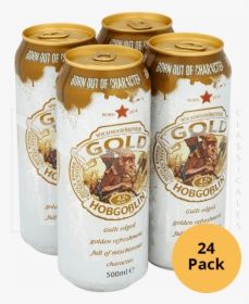 24 X 500ml - Hobgoblin Gold Beer Can, HD Png Download, Transparent PNG