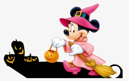 Minnie Mouse Donald Duck Halloween Clip Art - Minnie Halloween Clipart, HD Png Download, Transparent PNG