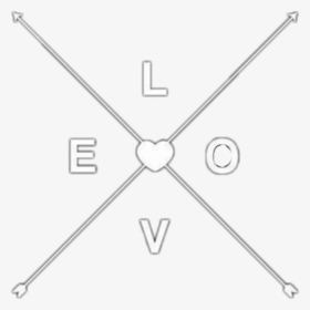 Overlay Blanco Love Corazon Heart Flechas - Wall Clock, HD Png Download, Transparent PNG