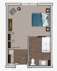 Memory Care Private Suite At Stonecrest Of Meridian - Floor Plan, HD Png Download, Transparent PNG