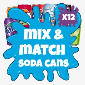 Mix And Match Soda Cans, HD Png Download, Transparent PNG