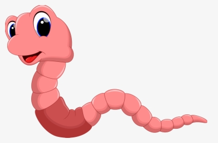 Transparent Earthworm Clipart - Worm Cartoon, HD Png Download, Transparent PNG