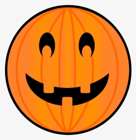 Clipart - Pumpkin Smiley Face Halloween, HD Png Download, Transparent PNG