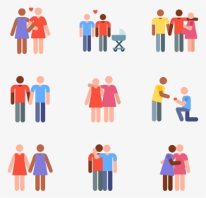 Homosexual Couples Pictograms, HD Png Download, Transparent PNG