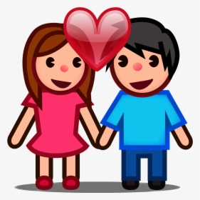 Filepeo Couple In Love - Couple Emoji Png, Transparent Png, Transparent PNG