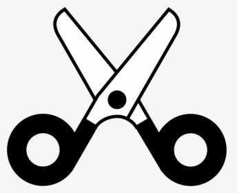 Scissors Black And White Clip Art, HD Png Download, Transparent PNG