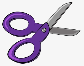 Purple Clipart Scissors Pencil And Color Purple - Kids Scissors Clipart, HD Png Download, Transparent PNG