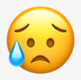 #emoji#iphone#triste - Emoji Triste Png Iphone, Transparent Png, Transparent PNG
