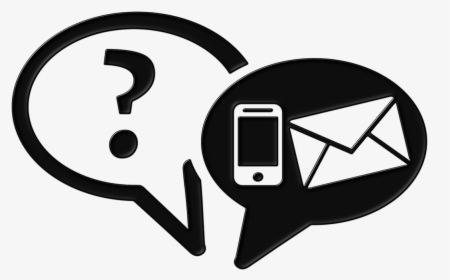 Phone And Email Icon - Communication Black And White, HD Png Download, Transparent PNG