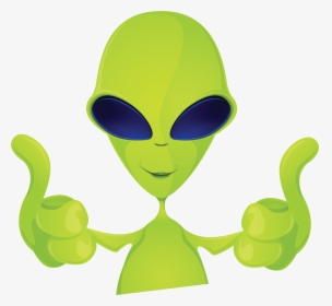 Green Thumbs Up Icon Png - Alien Giving Thumbs Up, Transparent Png, Transparent PNG