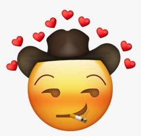 Heart Eye Cowboy Emoji, HD Png Download, Transparent PNG
