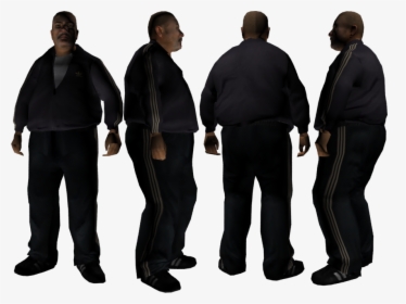 Grand Theft Auto - Gta San Andreas Skin Fat Black, HD Png Download, Transparent PNG