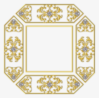 Square Frame Gold Png, Transparent Png, Transparent PNG