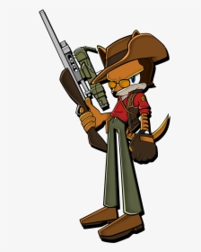 Sniper The Thylacine By Sillyewe - Angry Sniper Tf2, HD Png Download, Transparent PNG