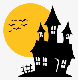 Halloween Haunted House Png Transparent Image - Halloween Haunted House Clipart, Png Download, Transparent PNG