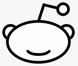 Reddit Icon Logo Black And White - Reddit Logo, HD Png Download, Transparent PNG