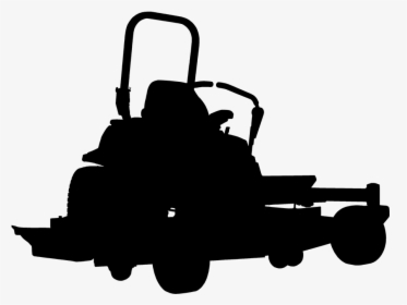 Lawn Mower Clipart Silhouette - Outline Of Zero Turn Mower, HD Png Download, Transparent PNG