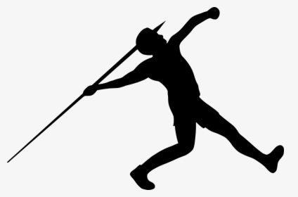 Silhouette, Javelin, Throw, Sport, Athlete, Spear, - Javelin Throw Silhouette, HD Png Download, Transparent PNG