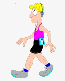 28 Collection Of Person Walking Clipart Png - People Walking Exercise Clip Art, Transparent Png, Transparent PNG