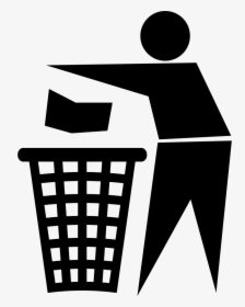 Throw To Paper Bin - Icon Recyclable Logo Vector, HD Png Download, Transparent PNG